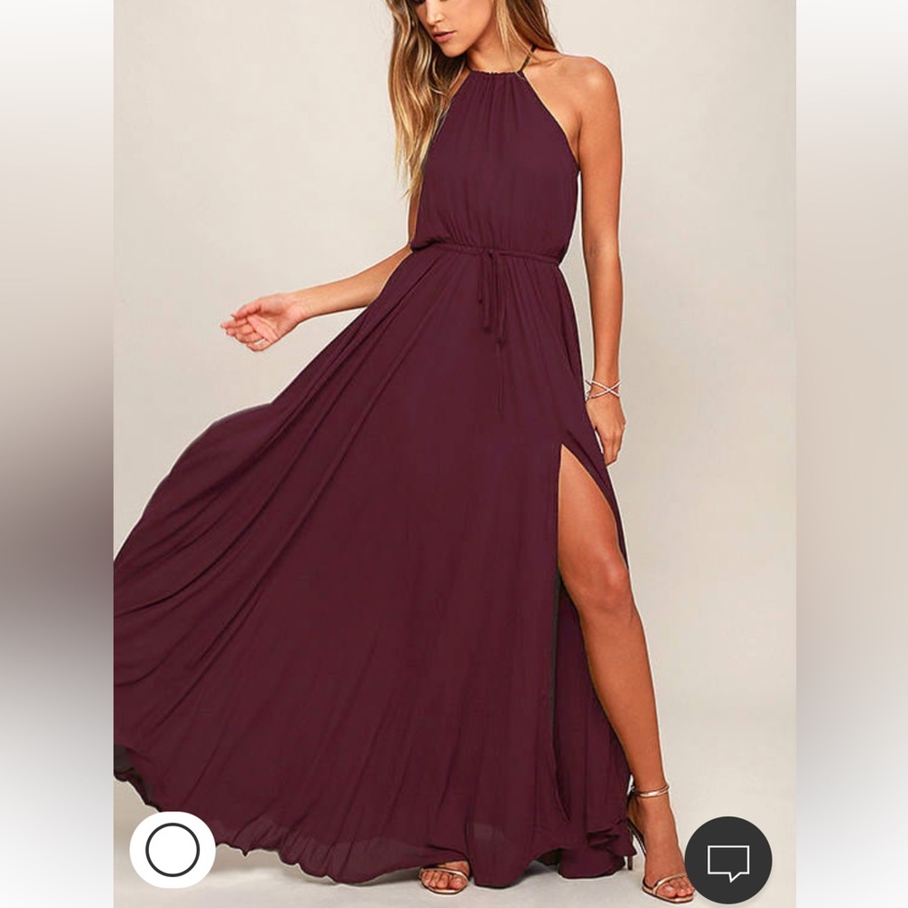 Lulus plum maxi dress